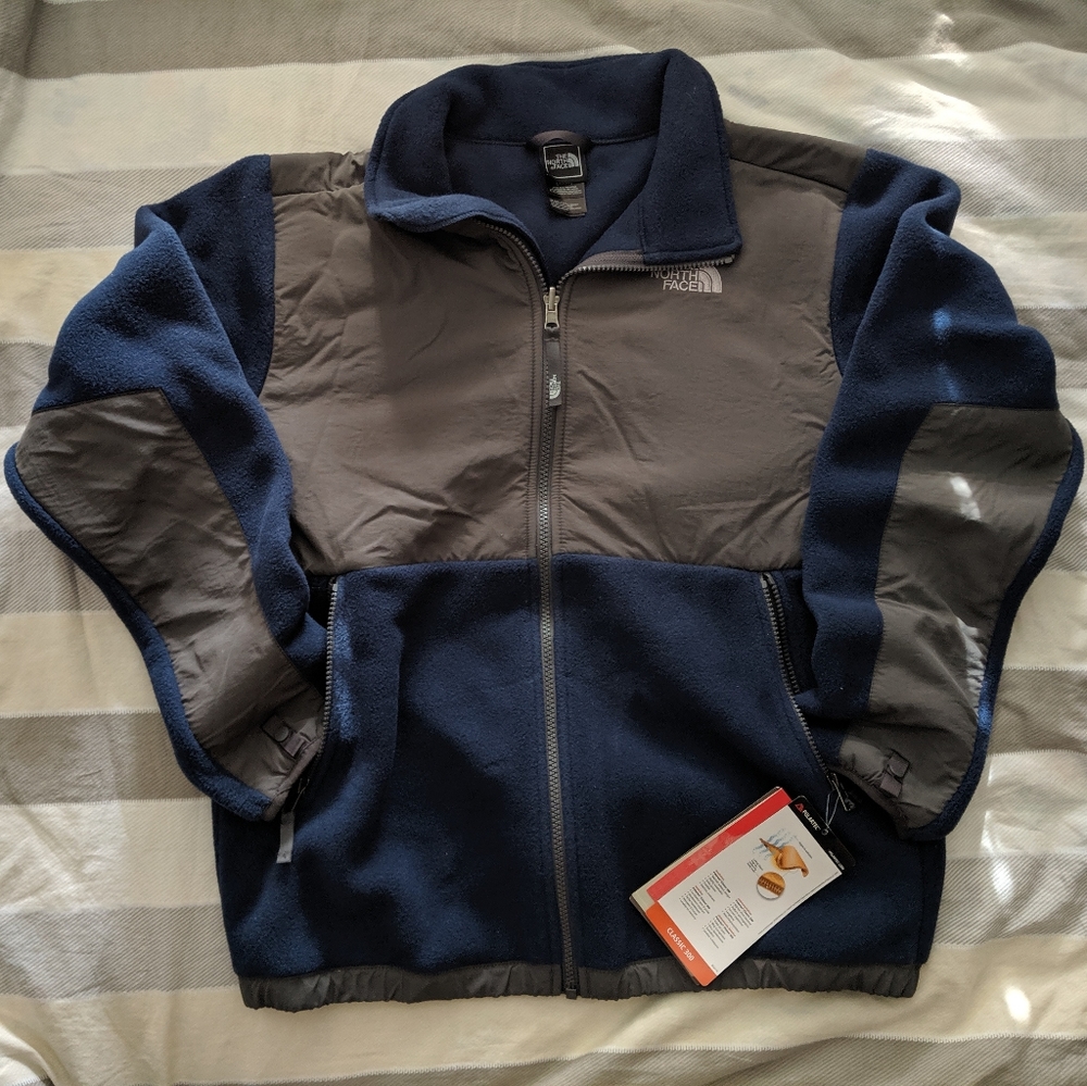 The North Face Boy's Denali Blue Fleece Jacket, XL